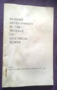 MODERN DEVELOPMENTS IN THE STORAGE OF ELECTRICAL POWER BY M.BARAK 1960 PAPERBACK - Picture 1 of 2