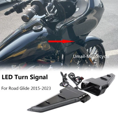 For Harley Road Glide Special FLTRXS 2015-2023 LED Turn Signal Running Lights — 第 1/4 张图片