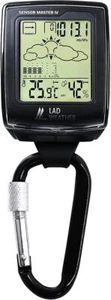 LAD WEATHER Outdoor Watch altimeter barometer compass weather forecast Black New - Picture 1 of 8