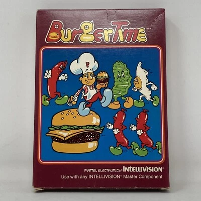 Burger Time Intellivision Complete in Box CIB (B9A) - Image 1 of 4