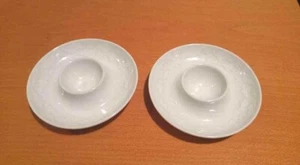 Nuevo Vintage 1979 Rosenthal 100 Aniversario 2 Blanco Porcelana Nube Huevo Taza Alemania - Imagen 1 de 4