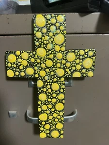 Wood Cross, “Handmade & Painted” - Picture 1 of 1