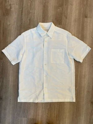 Concepts by Claiborne Men’s White Short Sleeve Button Up Shirt S Resort Beach - Image 1 of 4