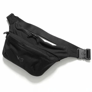 Y-3 FANNY PACK JW6221 Bolso Cinturón de Nylon para Hombres/Bolso Bandolera/Bolso Bandolera Negro - Imagen 1 de 10