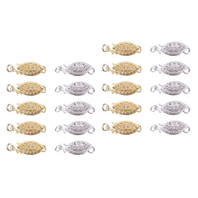  20 pcs Oval Fish Hook Clasp Jewelry Necklace Bracelet Slide Clasp Craft - Image 1 of 4
