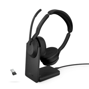 Jabra Evolve2 55 Link 380 USB-A UC Stereo Headset and Stand - Afbeelding 1 van 3