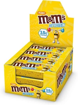MARS M&M's Protein Bar, 12 x 51g Riegel, Peanut