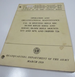 1960's Original  Technical Manual TM 9-1005-222-12  #BS - Picture 1 of 6