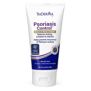 TriDerma Psoriasis Control Face  Body Cream - Maximum Strength 3 Salicylic Ac... - Picture 1 of 8