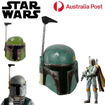Star Wars Cosplay Boba Fett Latex Mask Full Helmet Cosplay Prop Halloween Party  - Image 1 of 4