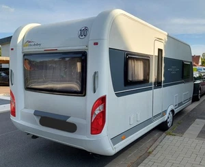 Wohnwagen Hobby 540 UL mit Klima Mover Fahrradträger 1. Hand TÜV neu - Bild 1 von 20