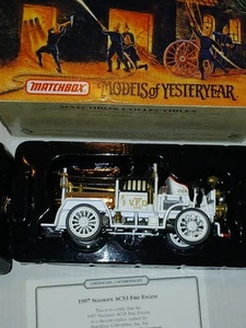 RARE Matchbox Models of Yesteryear 1907 SEAGRAVE AC53 FIRE ENGINE YFE21-M NIB! - Picture 1 of 15