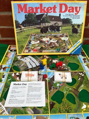 Vintage MARKET DAY Board Game by Ravensburger 1984  100% Complete GC Age 5+ - Image 1 of 4