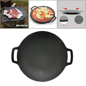 Cast Iron Barbecue Grill Pan Barbecue Plate Cooking Meat plate - Picture 1 of 7