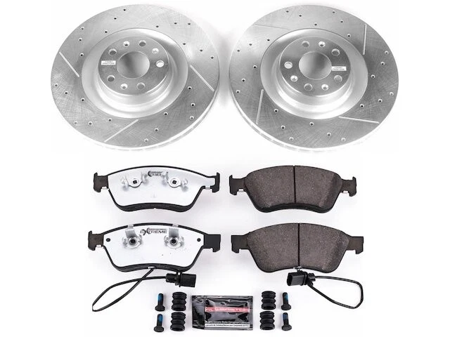 Kit de pastillas de freno delanteras y rotor Power Stop 17DQ45S para Audi A8 Quattro 2003-2010 Foto 1 de 1
