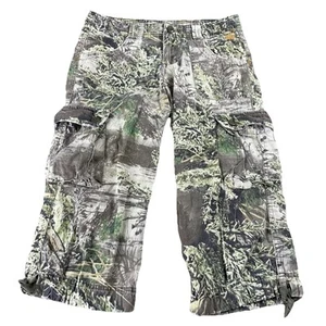 Realtree Girl Women’s 4 Camo Pants MAX-1 Cargo Y2K Grunge 30x20 Distressed Faded - Picture 1 of 10