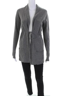 Suéter Vince Mujer Cachemira Mangas Largas Envolvente Gris Talla Extra Pequeña Foto 1 de 4