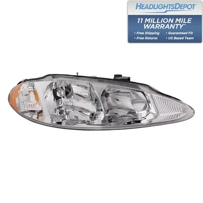 Headlight Right Passenger Halogen Replacement Fits 1998-2004 Dodge Intrepid - Image 1 of 4