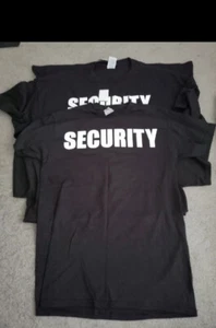 SECURITY T-SHIRT Event Bouncer Staff Guard Polizei Shirt Tee bis 3x - schwarz - Bild 1 von 2