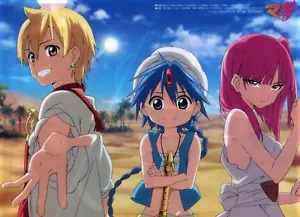 clear file folder promo Magi The Labyrinth of Magic anime Alibaba Morgiana - Picture 1 of 2