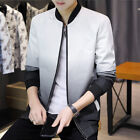 Men's Versatile Jacket Slim Gradient Casual Jacket, Fashionable Zipper Stand