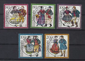 4960) Alemania 1993 Bienestar: Disfraces alemanes de 5 hermosas estampillas sello completo - Imagen 1 de 1