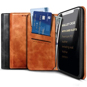 Pour Samsung Galaxy A51/A51 5G étui portefeuille cuir porte-carte à rabat magnétique - Photo 1 sur 13