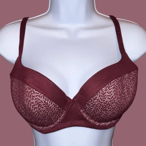 Victoria’s Secret Halb-BH Burgunderrot gefüttert Größe 34DD - Bild 1 von 4
