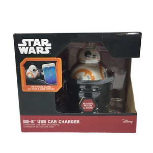 Disney's Star Wars BB-8 USB Car Charger - 2 USB Ports Light Motion Sound NEW - Picture 1 of 12