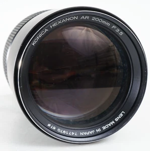 - [EX+]KONICA HEXANON AR 200MM F3.5 TELEPHOTO LENS(1970) - Picture 1 of 8