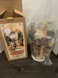 NEW Grandeur Noel Fabric Santa Ski 2000 Collectors Edition Christmas Decor 16” - Picture 1 of 18