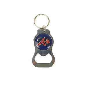 Atlanta Braves Bottle Opener Key Chain - Metal Finish - Picture 1 of 1
