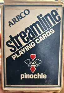 Arrco Streamline used Playing Cards Pinochle NO 2 in pack - Picture 1 of 4