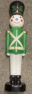 GREEN TOY SOLDIER LIGHTED BLOW MOLD 42 " YARD DECORATION DECOR Christmas #1 - Picture 1 of 13