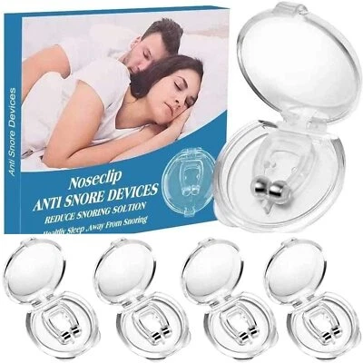 OLOTOS SCHNARCH STOPPER SCHNARCHSCHIENE NASENKLAMMER 4x Schnarchstopper Set Magnetischer Nasenspreizer Anti Schnarch Gegen Schnarchen