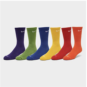 NIKE Youth Everyday DRI FIT PLUS Crew Socks PICK COLOR - 1 OR 2 PAIRS