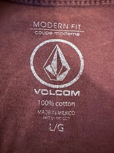 Volcom Men's T-Shirt Crisp Stone LARGE Classic Graphic SKATE Short Sleeve Tee H - Picture 1 of 6