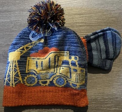 Conjunto de sombrero y mitón de invierno Toby & Me/Capelli New York para niños pequeños--NUEVO CON ETIQUETAS Foto 1 de 2