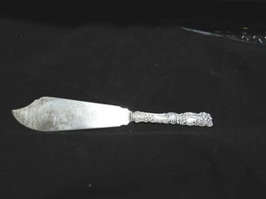 Vintage A B Nils Johan Sweden Ornate Silverplate 9" Fish Knife Solid Blade - Picture 1 of 6