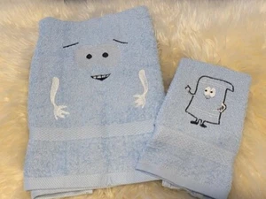 JUEGO DE TOALLAS Y PAÑOS DE MANO BORDADOS SOUTHPARK MÁQUINA TOALLA TOALLA - Imagen 1 de 1