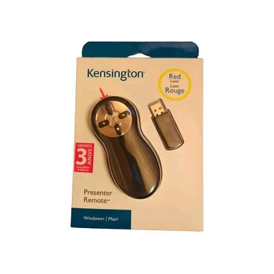 Kensington Wireless Presenter with Laser Pointer NEW Black 65 Feet - Image 1 of 2