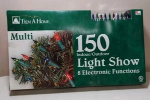 Vintage Kmart Xmas Tree Lights 150 Trim A Home 8 Functions MultiColor NOS Tested - Picture 1 of 6
