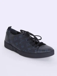 Auth. Louis Vuitton *Match-Up Monogram* Low Cut Mens Black Blue #GO1115 - Bild 1 von 23