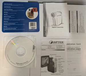 AIPTEK ISDV 2.4" LCD MP3 Digital Camcorder Video Camera Software & Manual Only - Picture 1 of 5
