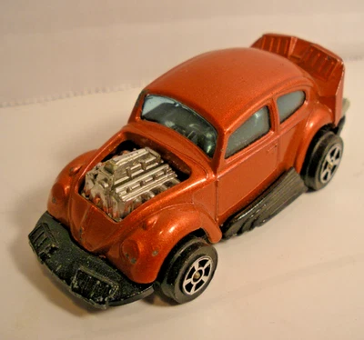 Vintage Corgi Juniors Whizzwheels Die Cast modelo a escala V.W. Beetle Hot Rod Foto 1 de 4