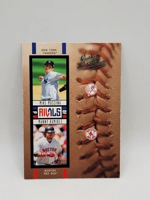 2005 Donruss Leather & Lumber Rivals #R-8 Mussina Ramirez /2000 - Image 1 of 2