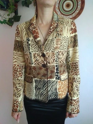 Vintage Moschino Cheap and Chic Animal Print Jacket. Size 12, but runs small - Image 1 of 4