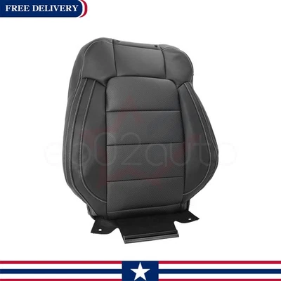 Driver Top For 2015-2023 Ford Mustang GT Coupe V6 V8 Leather Seat Cover Black - Изображение 1 из 4