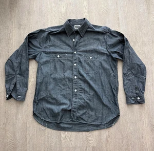 Dredini Sewing Factory Chambray Hemd Herren Blau Baumwolle Made in USA Seattle XL - Bild 1 von 6