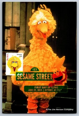 #5394a Sesame Street Big Bird FDC Maxi Card w/DCP Cancel - Image 1 of 2